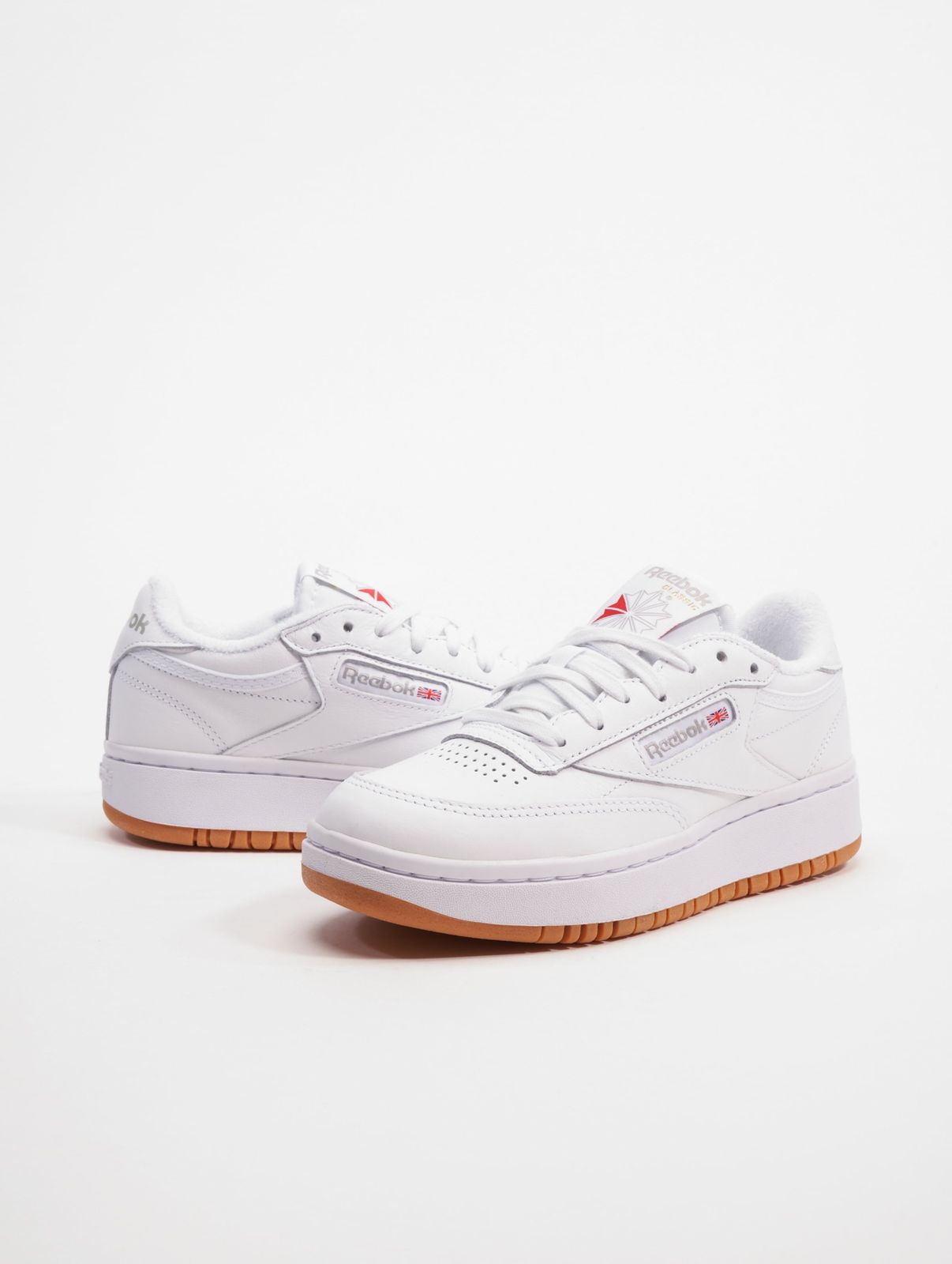 stylische Reebok Herren Sneaker Kordelzug Rippbündchen Weiß von Reebok