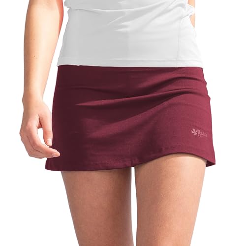 Reece Sportrock - Fundamental Skort Ladies - Sportrock für Hockey und Tennis - Rock mit Hose Drunter - mit Taschen und Atmungsaktivem Material - Outdoor Rock Damen - Rot - Größe M von Reece