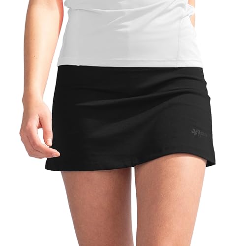 Reece Sportrock - Fundamental Skort Ladies - Sportrock für Hockey und Tennis - Rock mit Hose Drunter - mit Taschen und Atmungsaktivem Material - Outdoor Rock Damen - Schwarz - Größe M von Reece