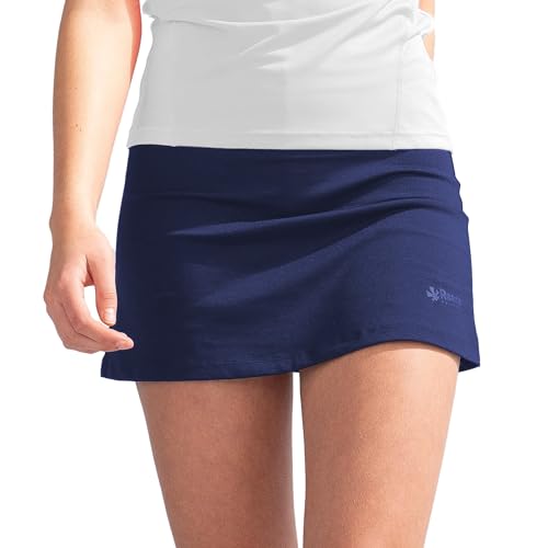 Reece Sportrock - Fundamental Skort Ladies - Sportrock für Hockey und Tennis - Rock mit Hose Drunter - mit Taschen und Atmungsaktivem Material - Outdoor Rock Damen - Marine - Größe XXL von Reece