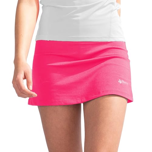 Reece Sportrock - Fundamental Skort Ladies - Sportrock für Hockey und Tennis - Rock mit Hose Drunter - mit Taschen und Atmungsaktivem Material - Tennisrock - Rosa - Größe 140 von Reece