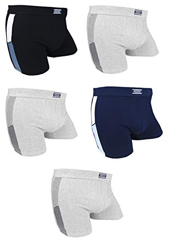 Reedic Herren Boxershorts Baumwolle 5er Pack, Größe Large (L), Farbe je 5X Surprise Color Mix von Reedic