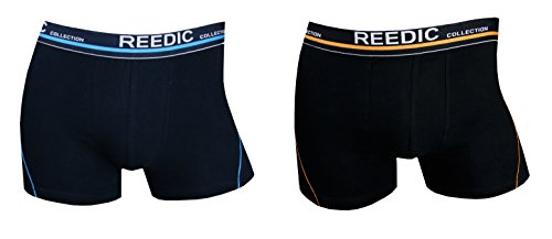 Reedic Herren Boxershorts Baumwolle 6er Pack, Größe XX-Large (2XL), Farbe je 6X Surprise Color Mix von Reedic