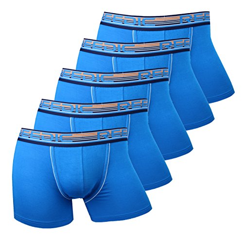 Reedic Herren Boxershorts Modal 5er Pack, Größe X-Large (XL), Farbe je 5X blau von Reedic