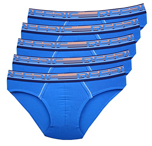 Reedic Herrenslips, Modal, 5er Pack, Größe XXX-Large (3XL), Farbe je 5X blau von Reedic