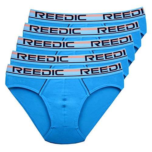 Reedic Herrenslips, Modal, 5er Pack, Größe XXX-Large (3XL), Farbe je 5X türkis von Reedic