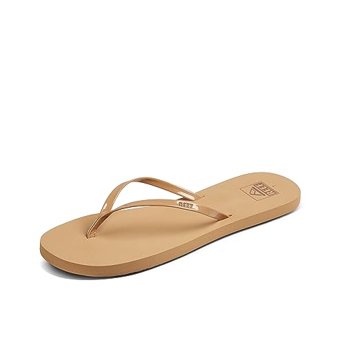 Reef Bliss Nights Damen Flip Flop Superleichtes und weiches Fußbett Dünner Riemen Strandsandalen, Natürliches Lack., 7 von Reef