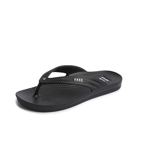 REEF Damen Water Court Flipflop, Black, 35 EU von REEF