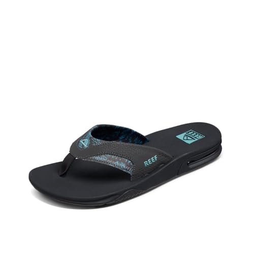 REEF Fanning Herren-Sandale mit Flaschenöffner, Flip-Flop, Fußgewölbeunterstützung, strapazierfähige Außensohle, wasserfreundlich, 14 von Reef