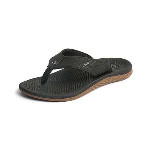 REEF Jungen Kids Santa Ana Flipflop, Schwarz von Reef