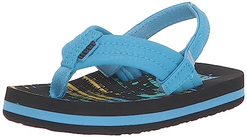REEF Kinder Ahi Beach Flip Flops, 80er-Jahre-Lauffläche, 6 Little Kid von Reef