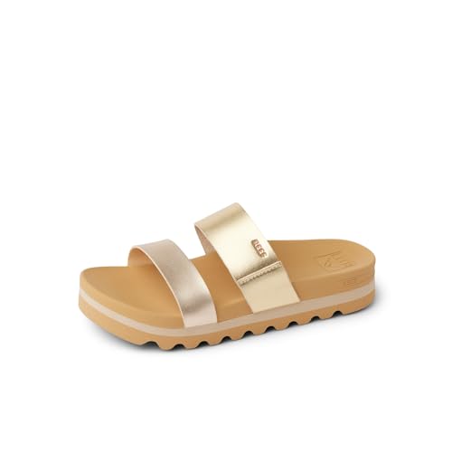 REEF Mädchen Vista Hi Slide Sandalen, Metallic Duo, 1 Big Kid REEF Mädchen Vista Hi Slide Sandalen, Metallic Duo, 1 Big Kid von Reef