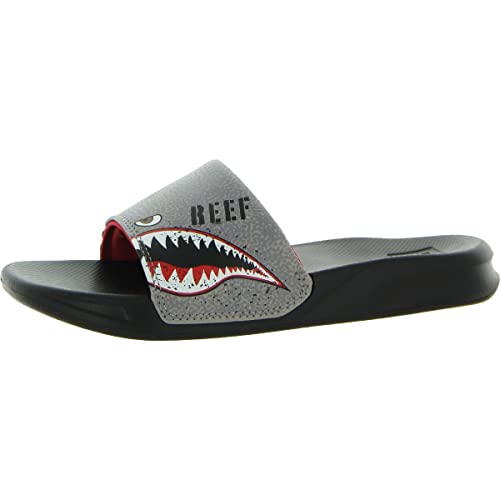 Reef Boy's One Slide (Little Kid/Big Kid) Flying Sharks 6-7 Big Kid M von Reef