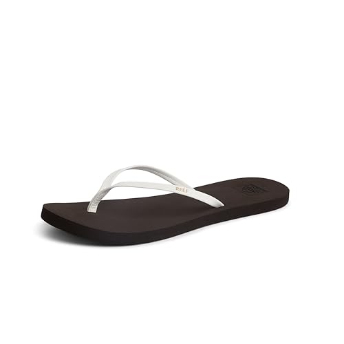 Reef Damen Bliss Nights Flipflop, Brown/White, 42.5 EU von Reef