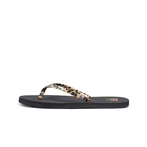 Reef Damen Bliss Nights Flipflop, Classic Leopard, 42.5 EU von Reef