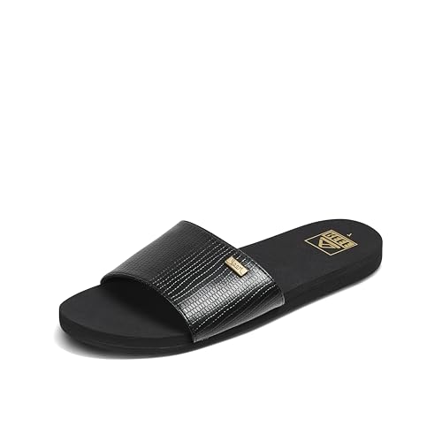 Reef Sandale Damen Bliss Nights Slide, Black/Black, 42.5 EU von Reef
