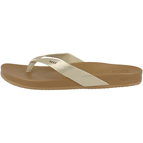 Reef Damen Cushion Bounce Court Flipflop, Tan/Champagne, 39 EU von Reef