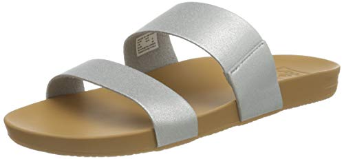 Reef Damen Cushion Bounce Vista Schiebe-Sandalen, Silver, 41 EU von Reef