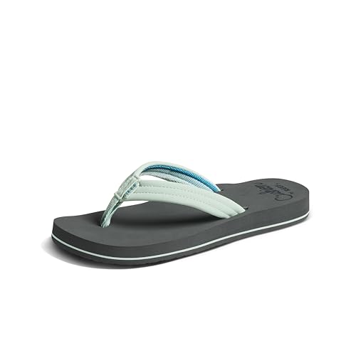 REEF Damen Cushion Breeze Sandalen, Grau/Mint von Reef