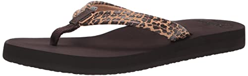 Reef Damen Cushion Breeze Sandalen, Leopard, 42.5 EU von Reef