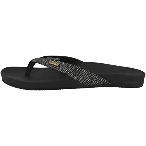 Reef Damen Cushion Court Flipflop, Black Sassy, 40.5 EU von Reef