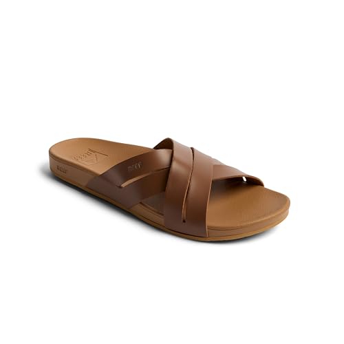 Reef Damen Cushion Spring Bloom Slide Sandale, Schokolade, 10 von Reef