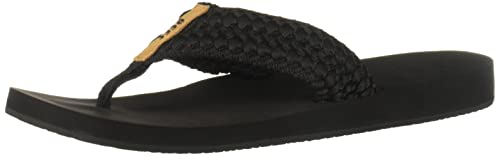 Reef Damen Cushion Threads Fashion Casual Flipflop, Black, 42.5 EU von Reef