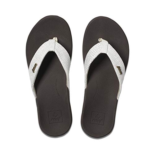 Reef Ortho-Spring, Damen Zehentrenner, Mehrfarbig (Brown/White Bnw), 38.5 EU (6 UK) von Reef
