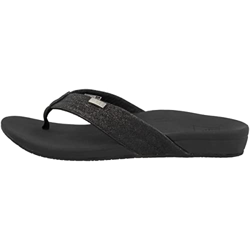 Reef Damen Ortho-Spring Flipflop, Schwarz Bla Bla Glitter BBG, 35 EU von Reef