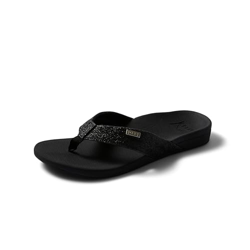 Reef Ortho-Spring, Damen Zehentrenner, Schwarz (Bla/Bla Glitter BBG), 42.5 EU (9 UK) von Reef