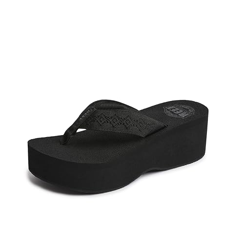 Reef Damen Sandy Hi Flipflop, Schwarz, 37.5 EU von Reef