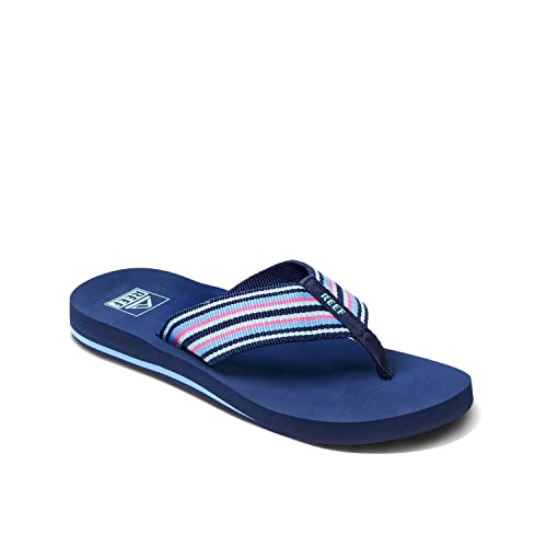 Reef Damen Spring Woven Flipflop, Peacoat Stripe, 36 EU von Reef