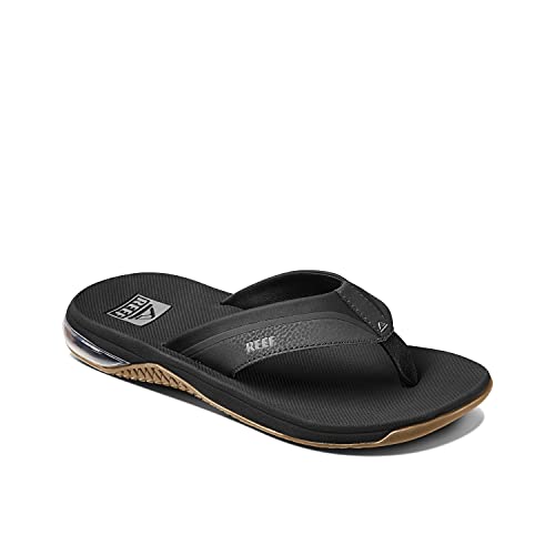 REEF Herren Anker Flipflop, schwarz/silberfarben, 44 EU von Reef
