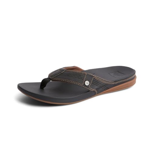 Reef Herren Cushion Bounce LUX Flipflop, Black/Brown, 37.5 EU von Reef