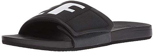 Reef Herren Cushion Bounce Slide Zehentrenner, Schwarz (Black/White/Logo Bio), 43 EU von Reef