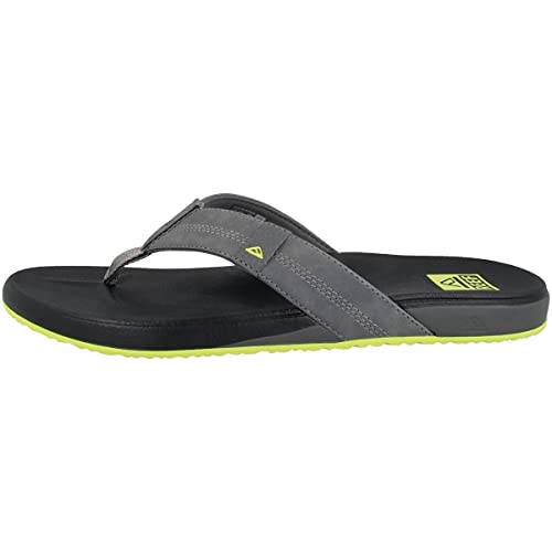 Reef Herren Cushion Phantom Flipflop, Black/Lime, 40 EU von Reef