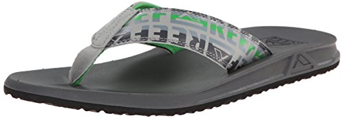 Reef Herren Element Prints Zehentrenner, Mehrfarbig (Charcoal/Green/CHG), 40 von Reef