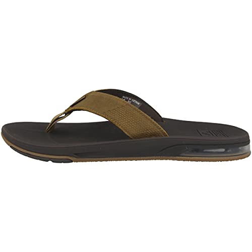 Reef Herren Leather Fanning Low Flipflop, Brown, 37.5 EU von Reef