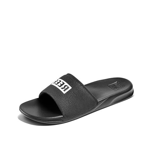 Reef Herren ONE Slide Sandale, Black/White, 42 EU von Reef