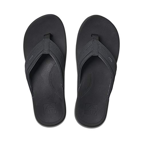 Reef Herren Ortho-Spring Flipflop, Black, 46 EU von Reef