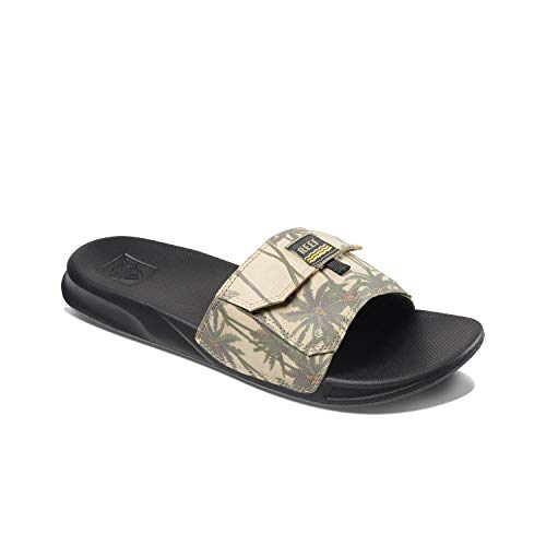 Reef Herren STASH Slide Sandale, TAN Palm, 40 EU von Reef