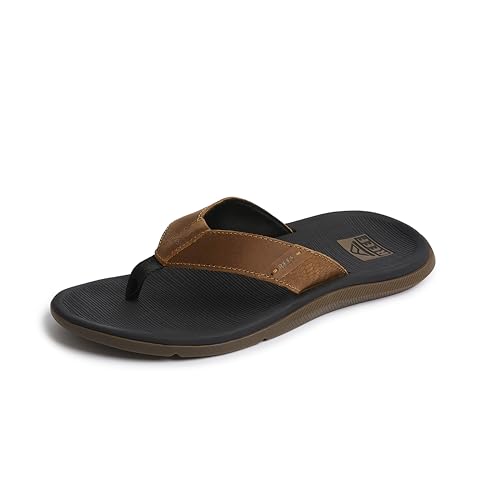 Reef Herren Santa Ana Le Flipflop, Black and Tan, 42 EU von Reef