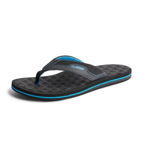 Reef Herren The Ripper Flipflop, Black/Blue, 44 EU von Reef