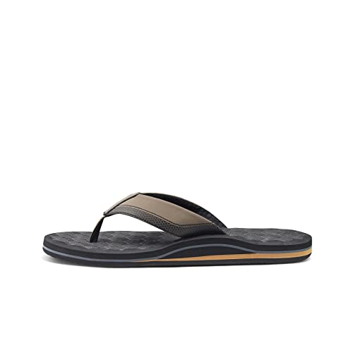 Reef Herren The Ripper Flipflop, Black/TAN, 47 EU von Reef