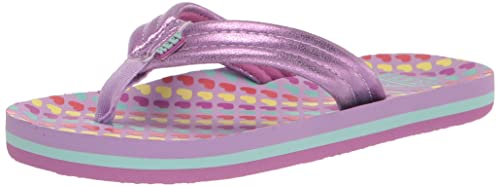 Reef Kids Ahi Flipflop, Lavender Hearts, 31 EU von Reef