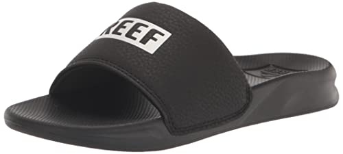 Reef Kids One Slide Schiebe-Sandalen, Black White, 34 EU von Reef