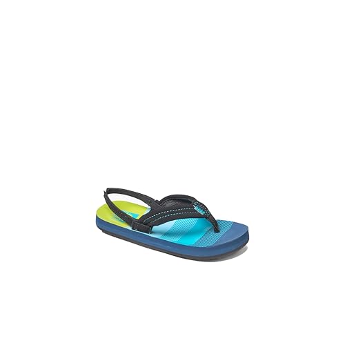 Reef Zehentrenner Sandale Jungen Little Ahi, Aqua/Green, EU 20 von Reef