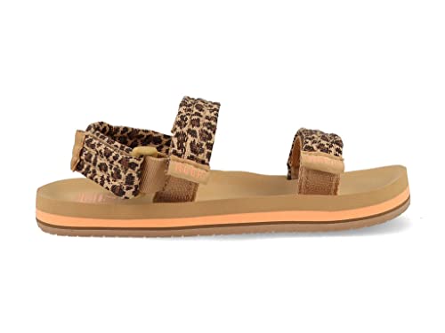 Reef Little Ahi wandelbare Flip-Flops für Mädchen, Größe 38, leopard, 2/3 UK von Reef