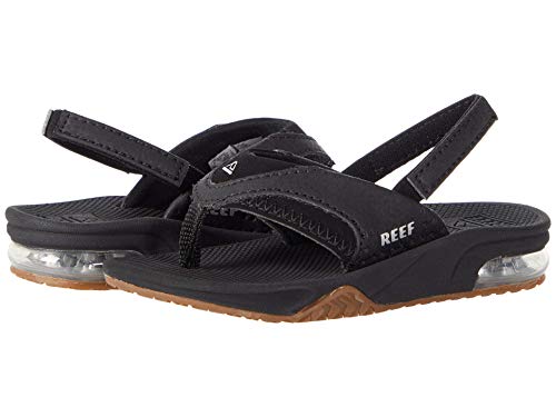 Reef Little Fanning Sandale, Black/Silver, 25 EU von Reef