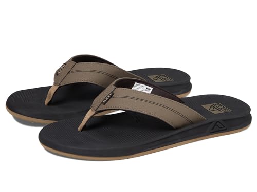 Reef Men's Element TQT Flip-Flop, Black/Tan, 9 von Reef